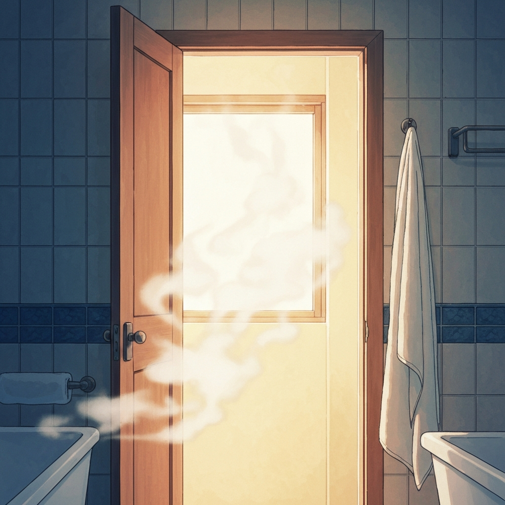 シーン「お風呂上がり」のイラスト