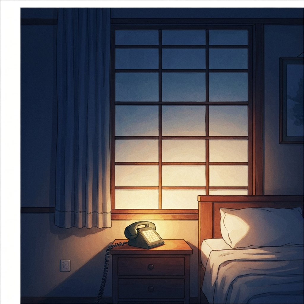 シーン「深夜の電話 (声が聞きたくて)」のイラスト