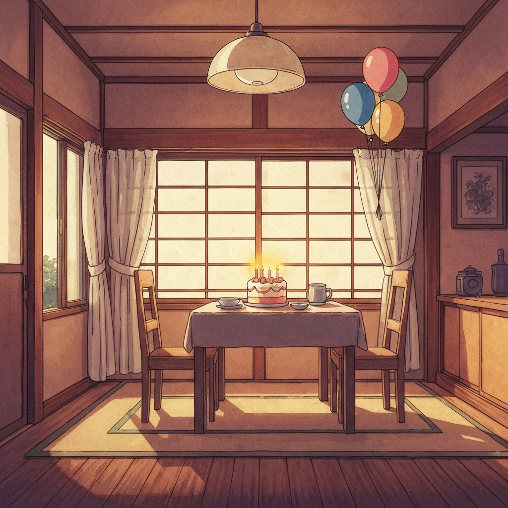 シーン「誕生日」のイラスト