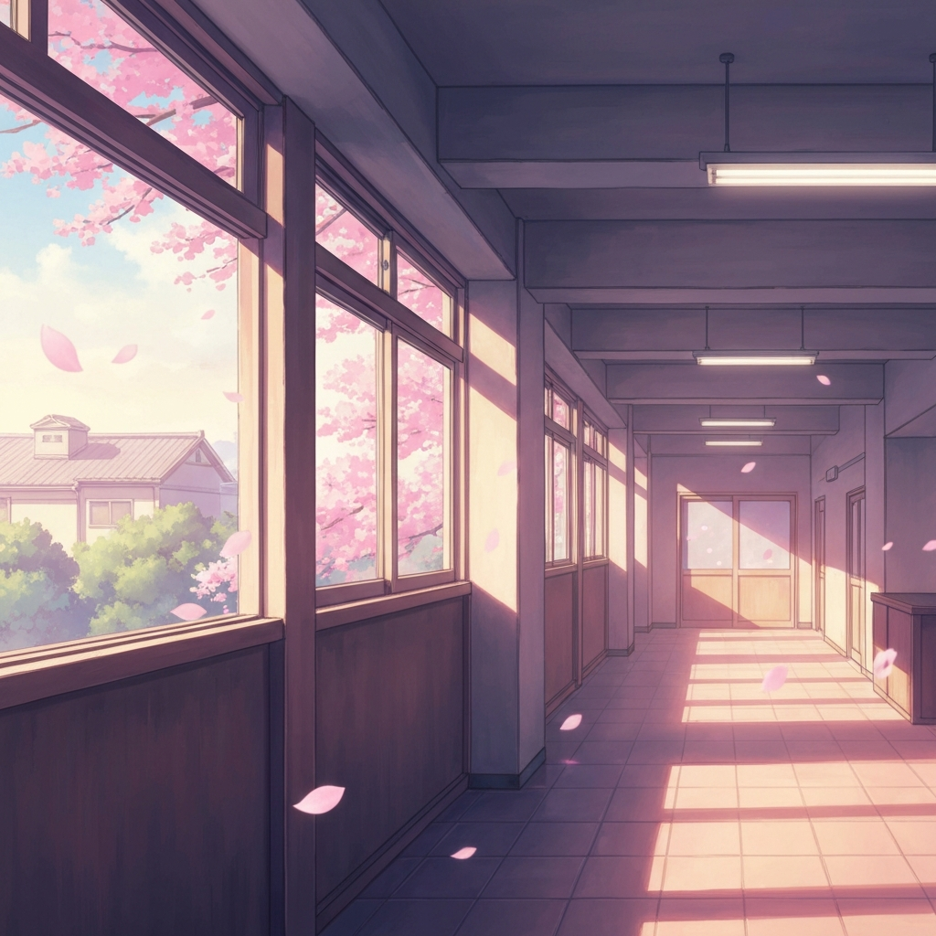 シーン「卒業の朝」のイラスト